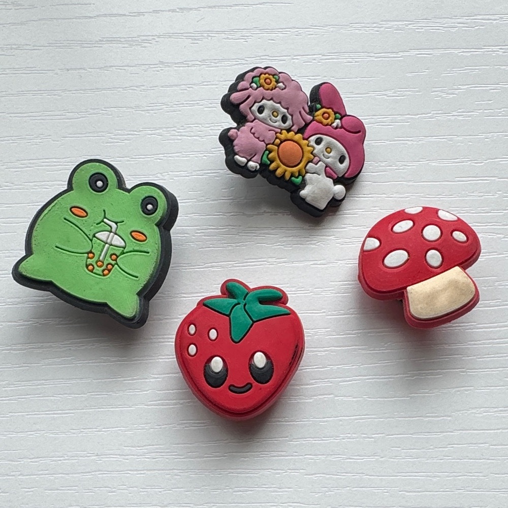 Cute Whimsy Crocs Jibbitz Charms Pack of 4